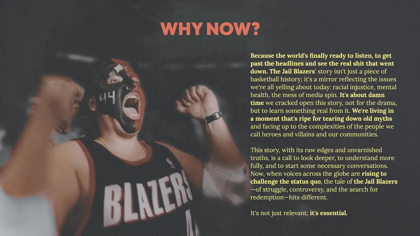 Jailblazers pitch deck, page 6