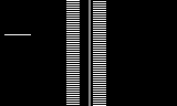 Synthetic woven image: alternating rows show a white bar before and beyond a fixed gray marker.